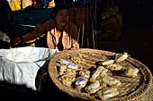 Inle Lake Myanmar. The market of the village of Nampan on the eastern lakeshore. 